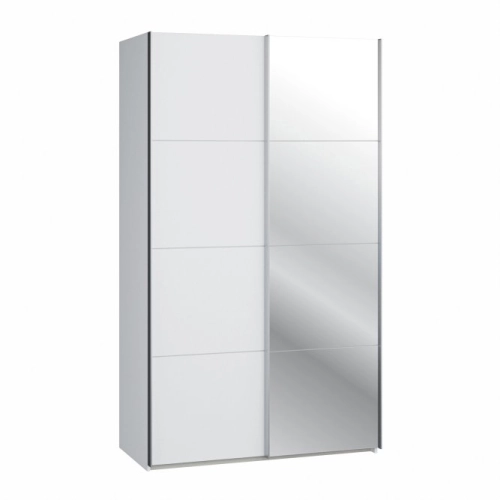 Szafa ubraniowa z lustrem 120 cm Kolor Biały